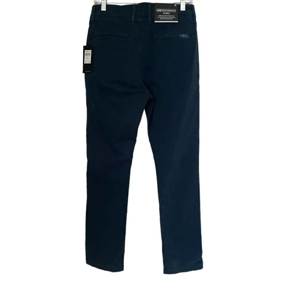 NWT 7 for All Mankind Men’s LUXE PERFORMANCE SLIMMY CHINO IN SATEEN NAVY sz 28
